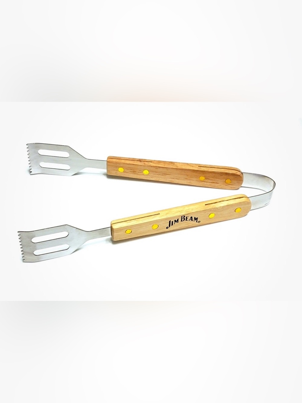 Jim Beam wood cooking BBQ Kitchen Tongs